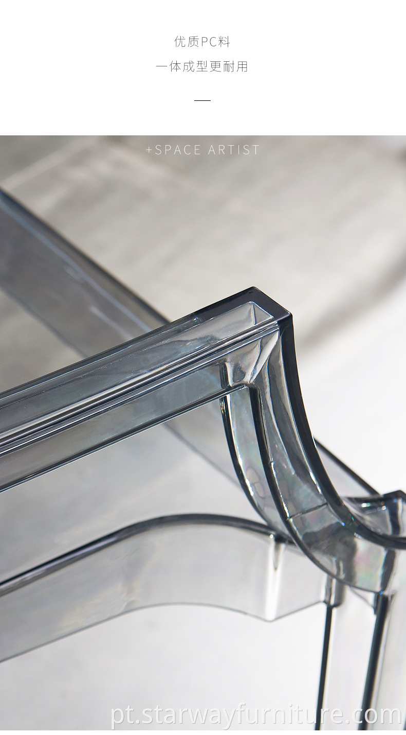 Transparent Plastic Patio Armchair